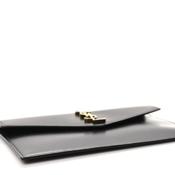 SAINT LAURENT 
Grain De Poudre Uptown Pouch Black - Picture 8 of 9